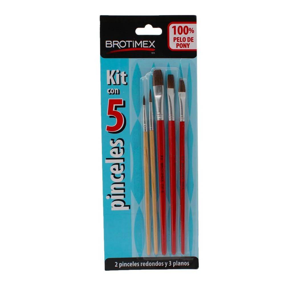 KIT CON 5 PINCELES BROTIMEX