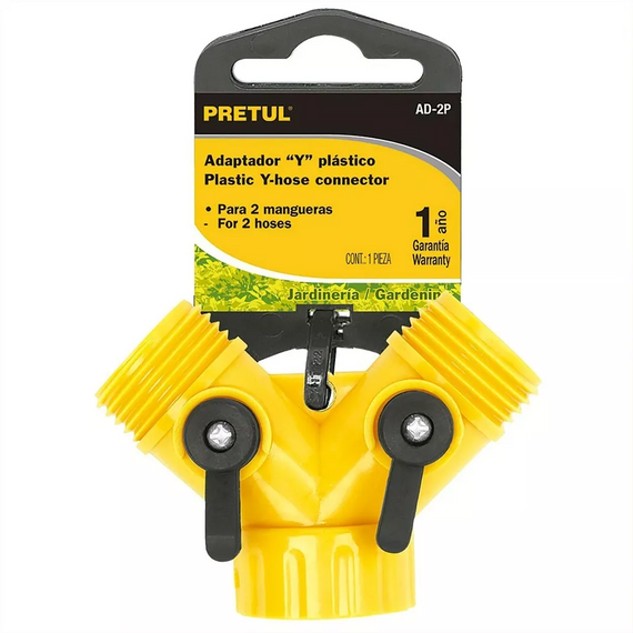 ADAPTADOR "Y" 3/4 PLASTICO, PRETUL.