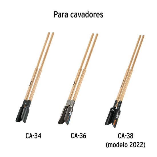 Mango cuadrado 33 mm repuesto p/cavadores CA-34/36/38, 48