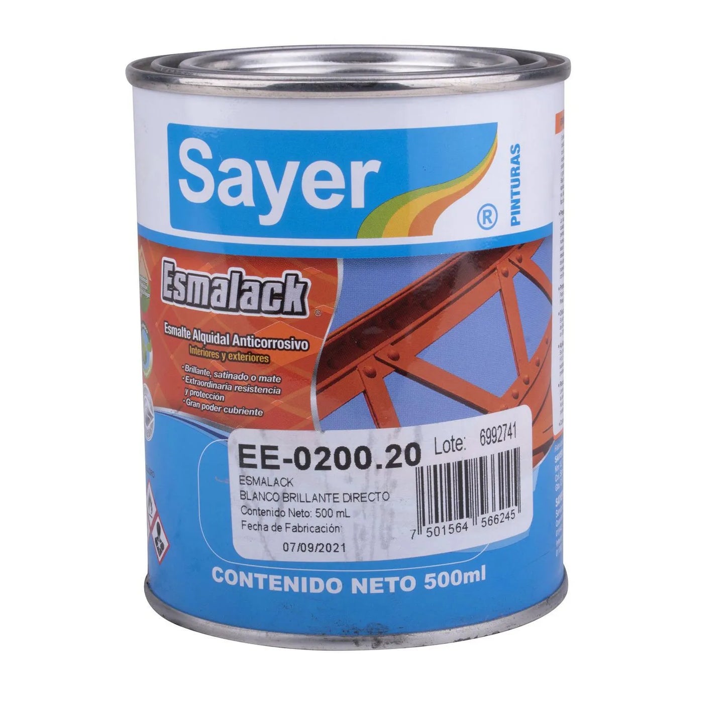 ESMALTE BLANCO DIRECTO BRILLANTE 500ML SAYER