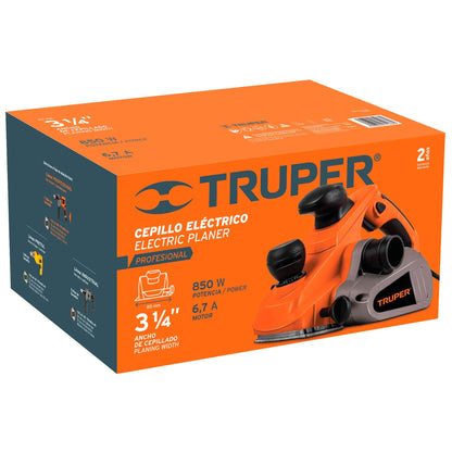 CEPILLO ELECTRICO  3 1/4" PROFESIONAL, 850 W TRUPER.