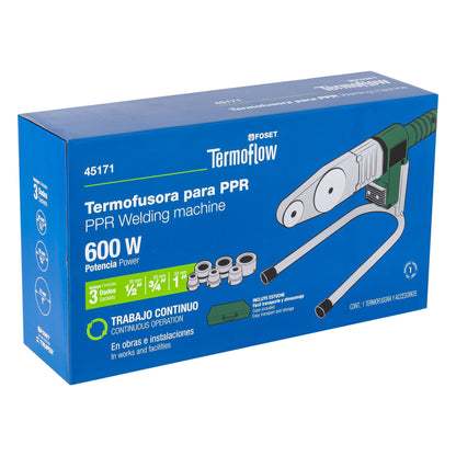 Termofusora de 600 W para PPR, Foset