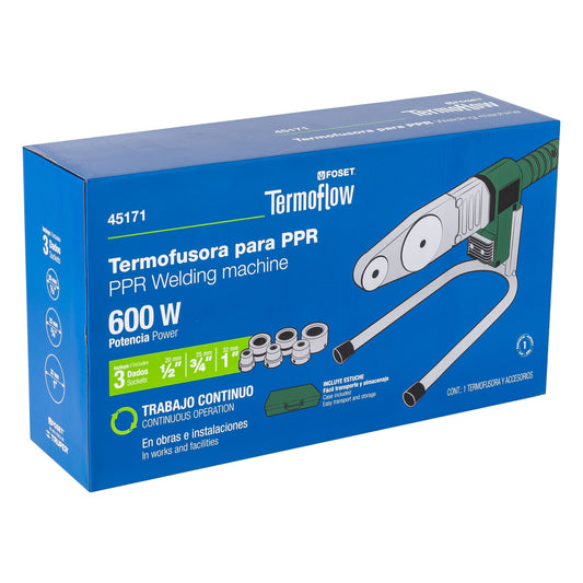 Termofusora de 600 W para PPR, Foset