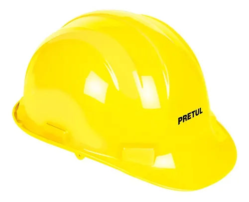 CASCO DE SEGURIDAD, AJUSTE DE INTERVALOS AMARILLO, PRETUL.