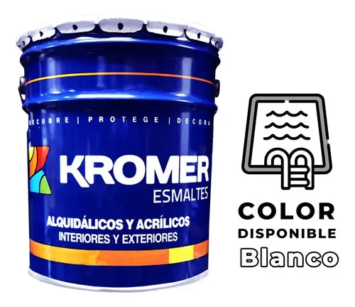 ESMALTE REGULAR BLANCO KROMER 19LT