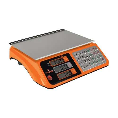 BASCULA ELECTRONICA, MULTIFUNCIONES, CAPACIDAD 40 KG TRUPER.