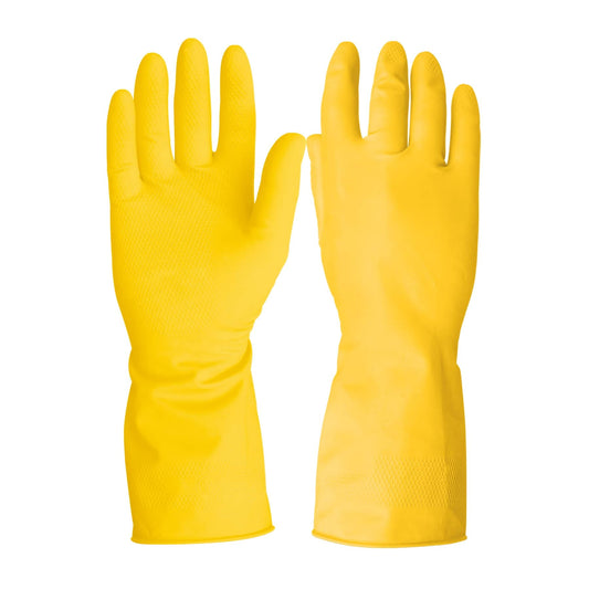 GUANTES DE LATEX PARA LIMPIEZA, MEDIANOS, PRETUL
