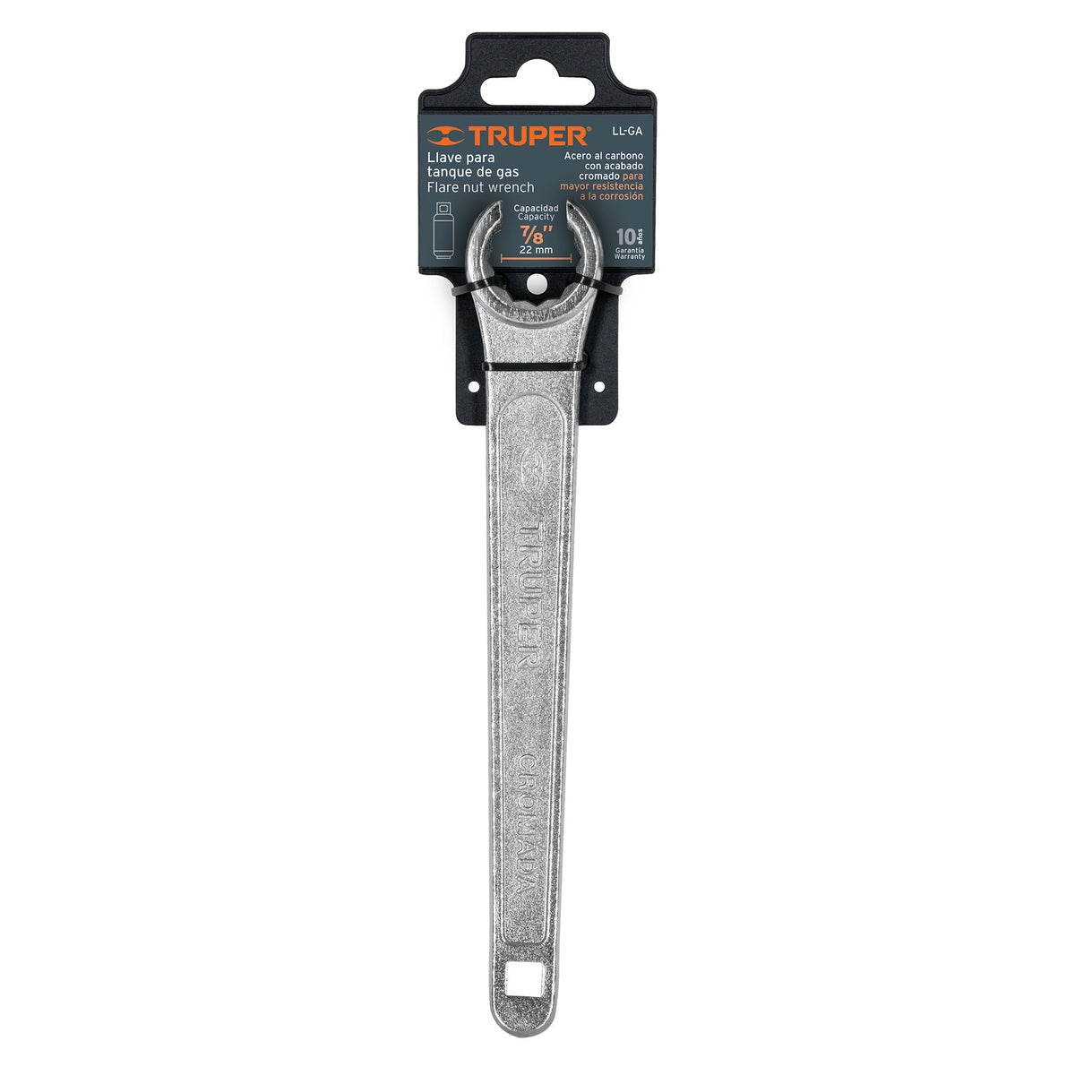 LLAVE PARA TANQUE DE GAS 7/8" TRUPER