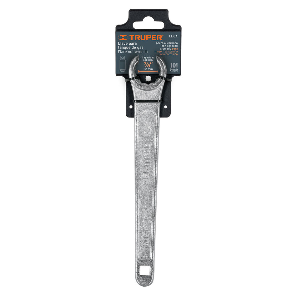 LLAVE PARA TANQUE DE GAS 7/8" TRUPER