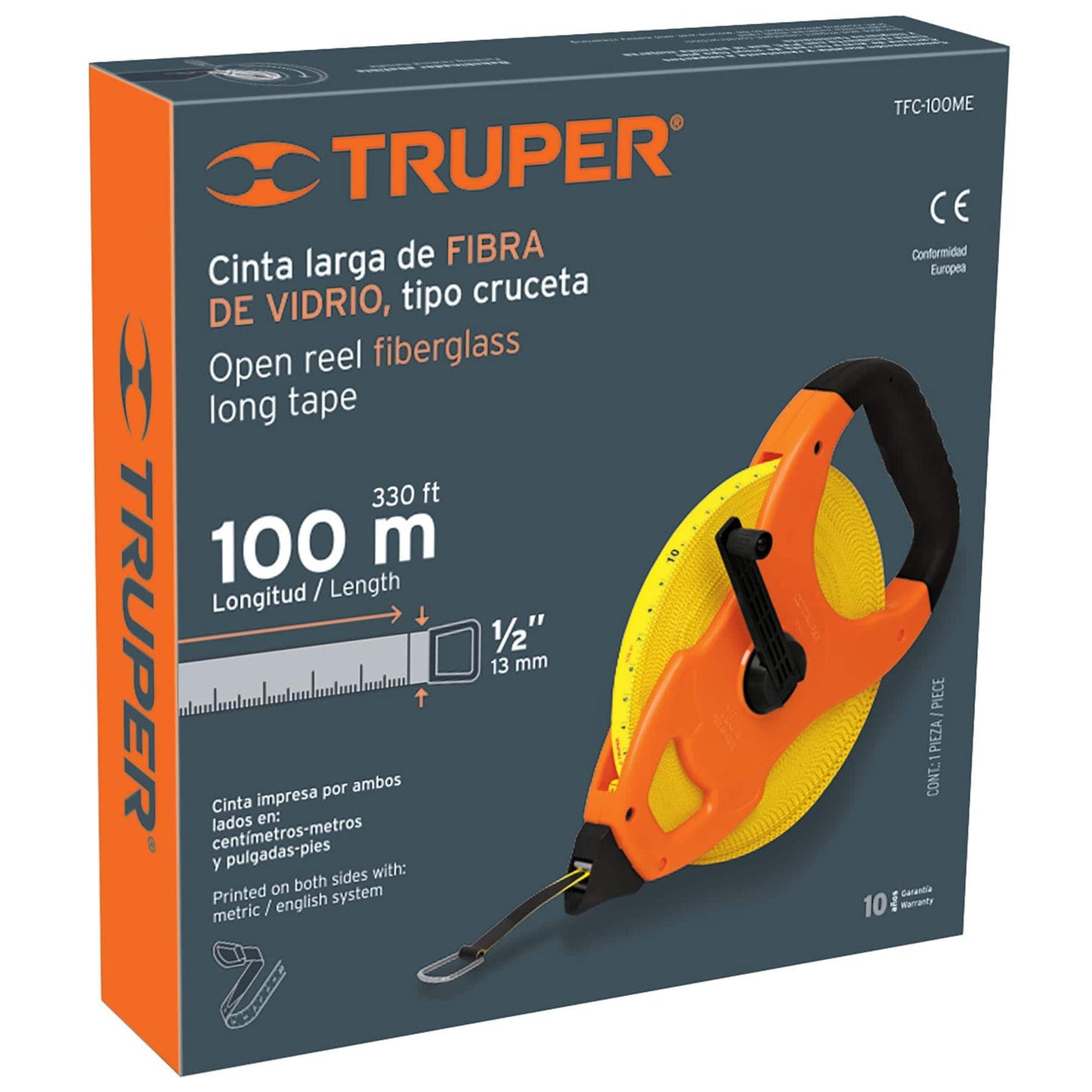 CINTA LARGA FIBRA DE VIDRIO TIPO CRUCETA 100M METALICA