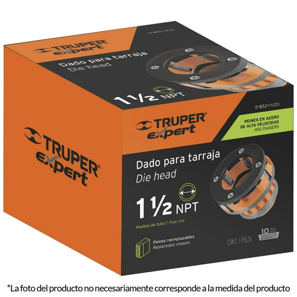 Dado de 1-1/2 para tarrajas T-852X, Truper Expert