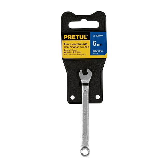 LLAVE COMBINADA 6 MM PRETUL