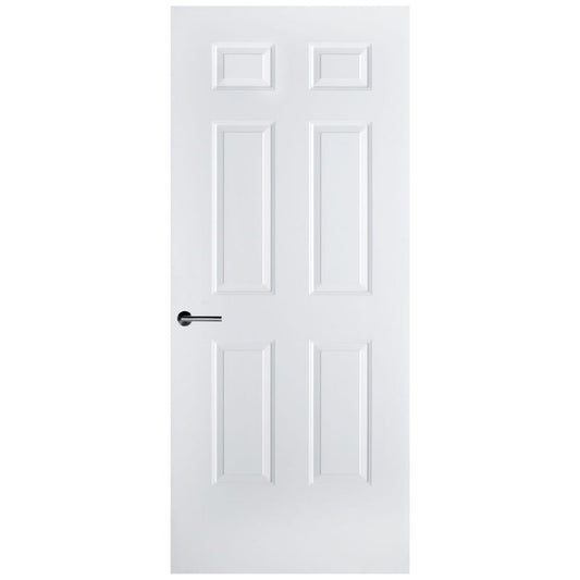 PUERTA ACERO  MIXTA 6 PANELES 0.90X 2.13 BLANCA