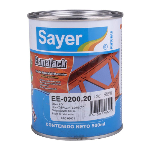 ESMALTE BLANCO DIRECTO BRILLANTE 500ML SAYER